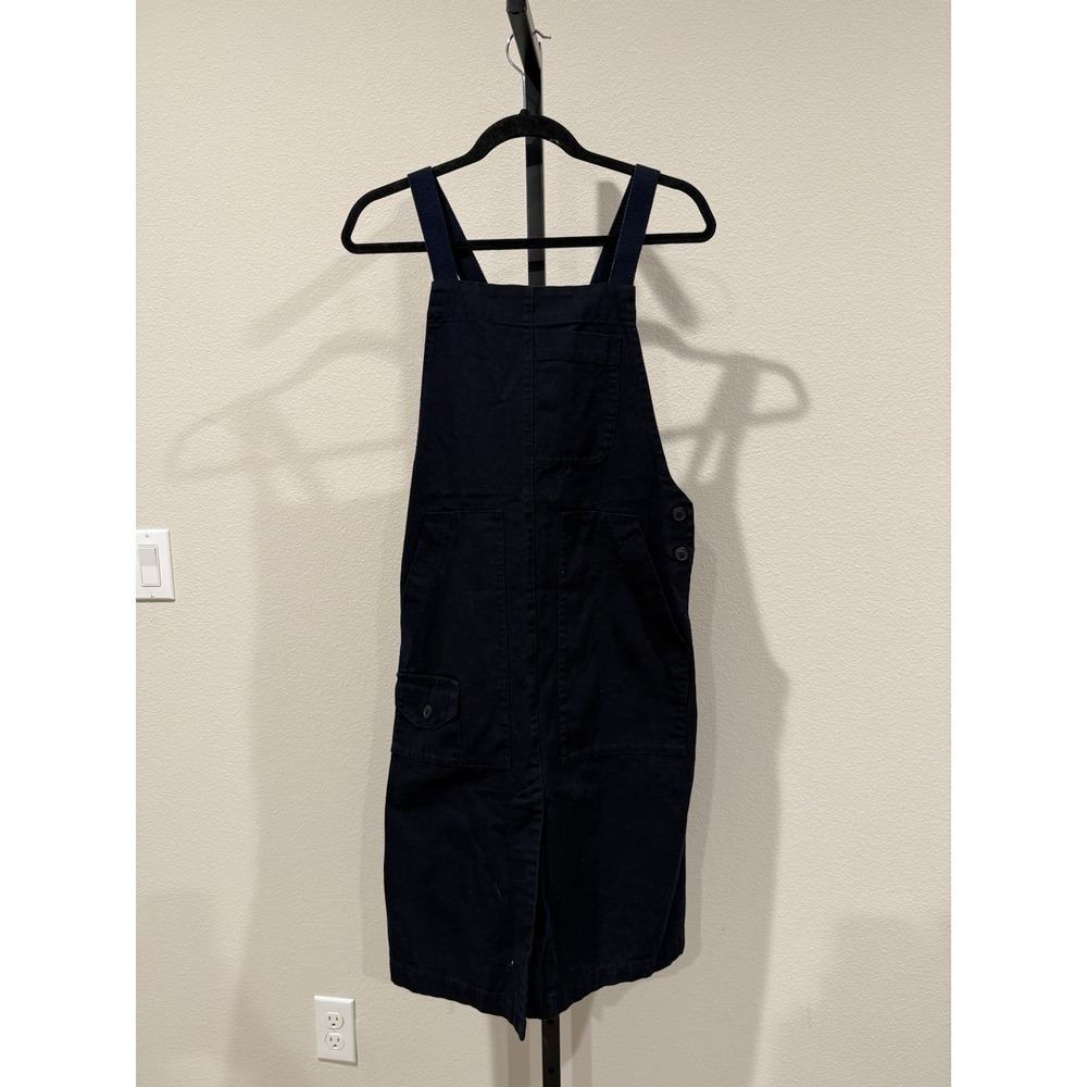 Prairie Underground Canvas Overall Dress black Organic Cotton Size M